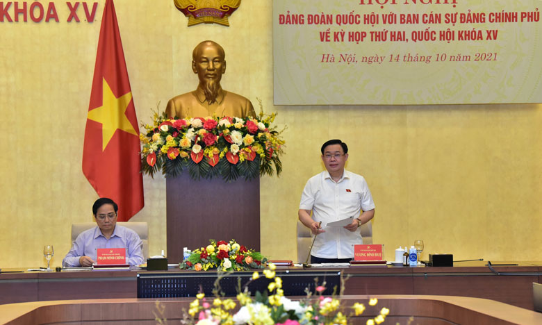 Chủ tịch Quốc hội Vương Đình Huệ nhấn mạnh: Tất cả các công việc chuẩn bị cho kỳ họp thứ 2 đến nay đã hoàn tất với sự đồng thuận, thống nhất rất cao