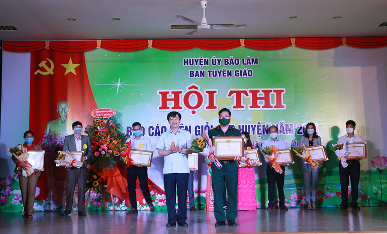Bảo Lâm: 15 thí sinh tham gia Hội thi Báo cáo viên giỏi cấp huyện