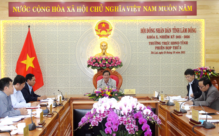 Phiên họp lần thứ 3 của Thường trực HĐND tỉnh
