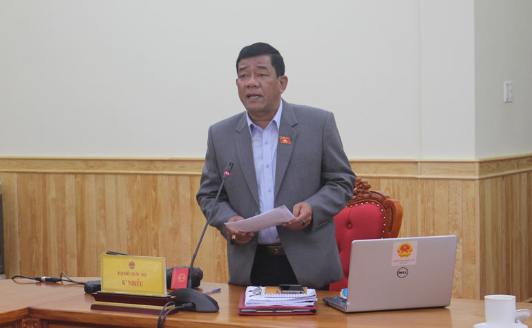 ĐBQH K’Nhiễu góp ý về thực hiện Chương trình mục tiêu Quốc gia phát triển kinh tế, xã hội vùng đồng bào dân tộc thiểu số và miền núi giai đoạn 2021 - 2030