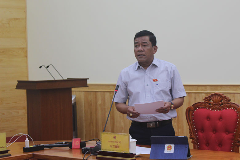 ĐBQH K’ Nhiễu tham gia góp ý về luật Bảo hiểm xã hội