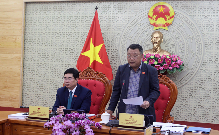 ĐBQH Nguyễn Tạo tham gia phát biểu tranh luận tại kỳ họp