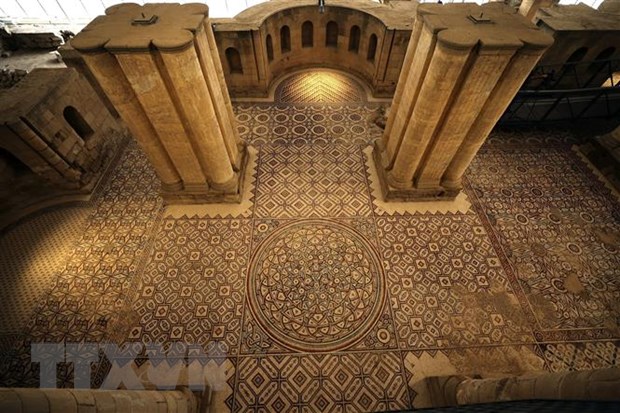 Palestine ra mắt bức tranh ghép khổng lồ tại lâu đài sa mạc Jericho