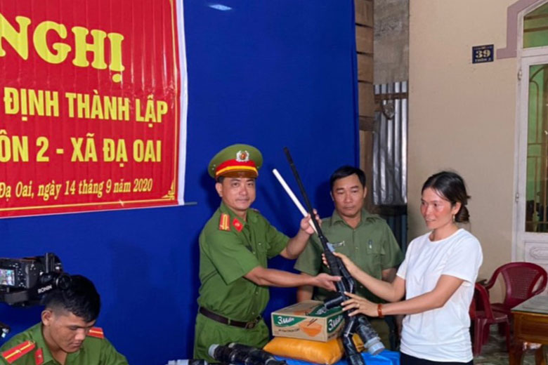Công an xã Đạ Oai nỗ lực đảm bảo an ninh trật tự trên địa bàn