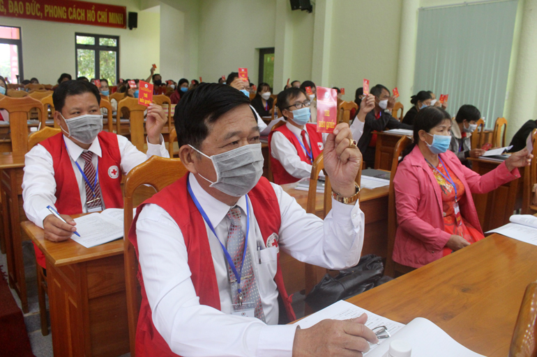 Biểu quyết thông qua các Nghị quyết Đại hội
