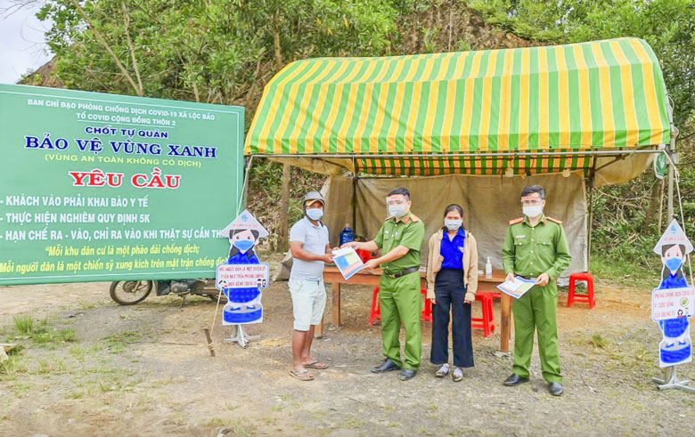 Công an huyện Bảo Lâm: Đẩy mạnh công tác phòng, chống dịch trong vùng đồng bào DTTS