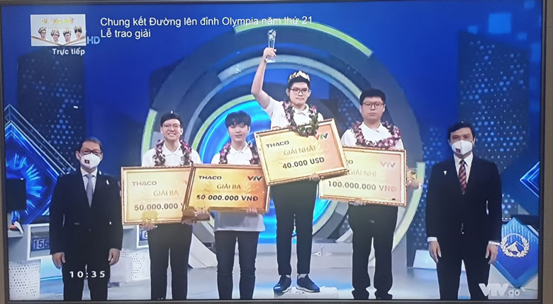 Thí sinh Quảng Ninh vô địch Đường lên đỉnh Olympia năm 2021