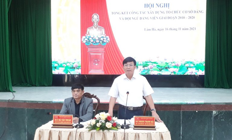 Lâm Hà: Tổng kết công tác xây dựng Đảng giai đoạn 2010 - 2020