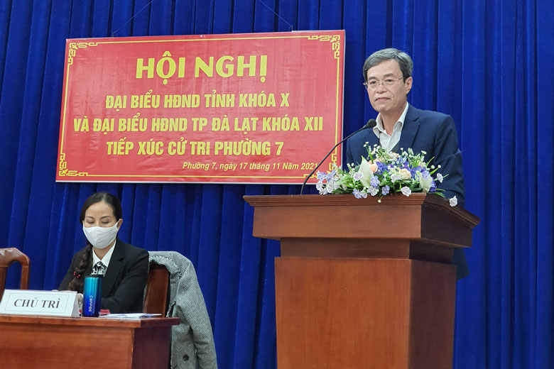 Đại biểu HĐND tỉnh khóa X tiếp xúc cử tri Đà Lạt