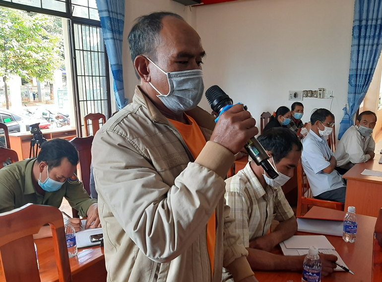 Cử tri K’Điển - thôn Nao Sẻ, xã Gia Bắc gửi kiến nghị đến đoàn đại biểu HĐND tỉnh, HĐND huyện
