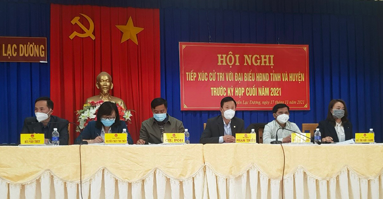 Lạc Dương: Hoàn thành chương trình tiếp xúc cử tri với đại biểu HĐND tỉnh và HĐND huyện