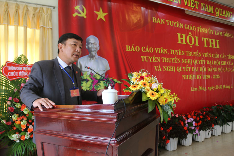 Hội thi Báo cáo viên, tuyên truyền viên giỏi cấp tỉnh năm 2021