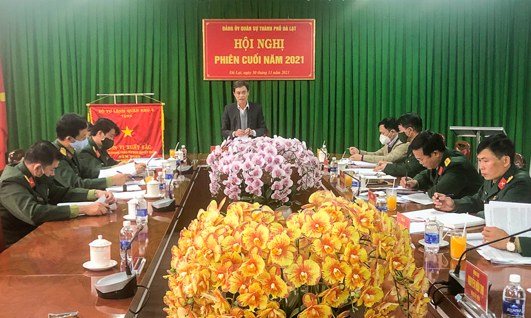 Tiếp tục xây dựng lực lượng vũ trang TP Đà Lạt vững mạnh về chính trị, tư tưởng và tổ chức