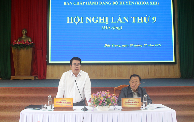 Hội nghị Huyện ủy Đức Trọng lần thứ 9