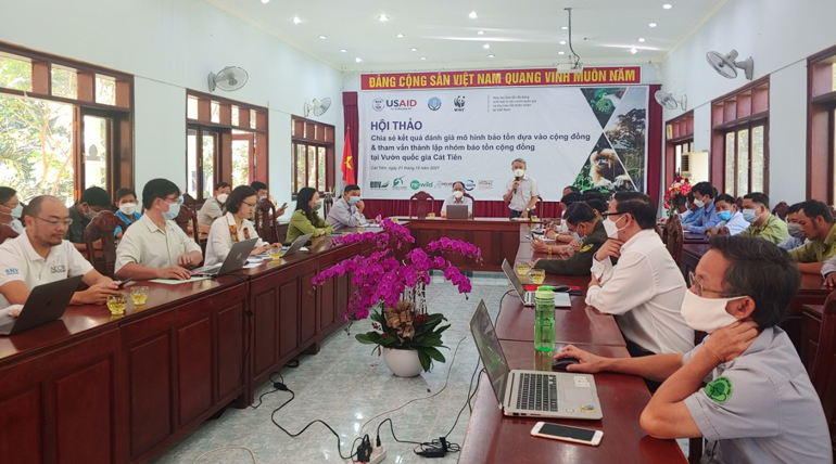 Hội thảo tham vấn thành lập nhóm cộng đồng bảo tồn đa dạng sinh học và động vật hoang dã tại Vườn Quốc gia Cát Tiên