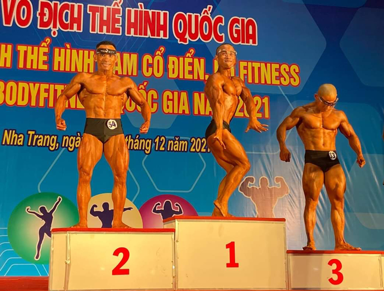 Thể hình Lâm Đồng đứng 3 toàn đoàn tại Giải Vô địch Thể hình quốc gia 2021