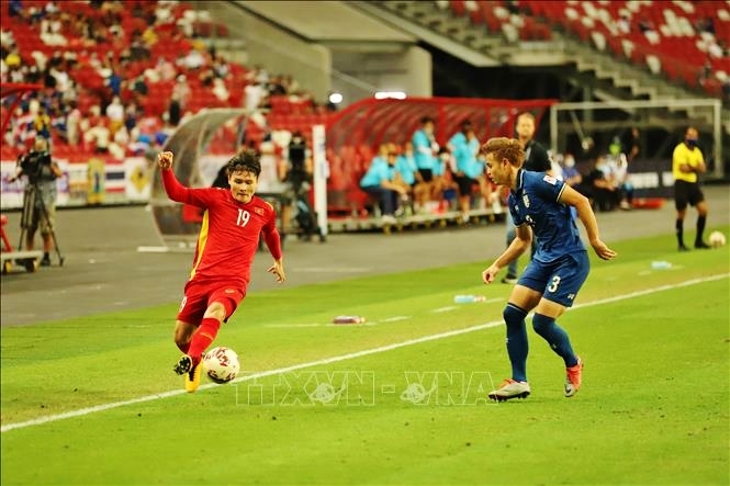 Quang Hải bắn phá xà ngang cột dọc khung thành Thái Lan, Việt Nam thất bại 0 - 2