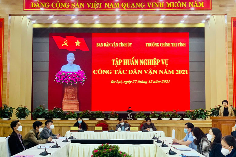 Tập huấn nghiệp vụ công tác dân vận cho 150 học viên