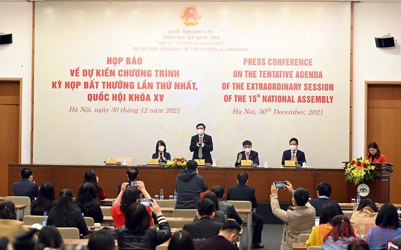 Kỳ họp bất thường lần thứ nhất, Quốc hội khóa XV sẽ diễn ra theo hình thức trực tuyến