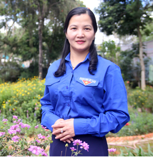 Chị Trần Thị Chúc Quỳnh Bí thư Tỉnh Đoàn Lâm Đồng