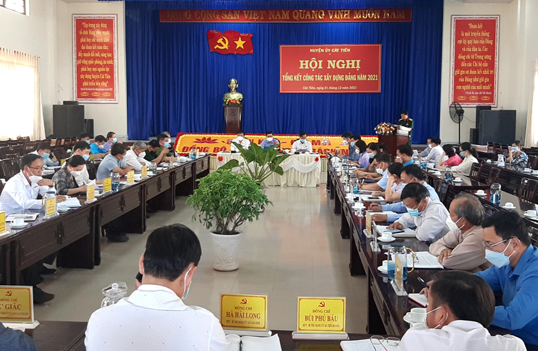 Huyện ủy Cát Tiên tổng kết công tác Đảng năm 2021