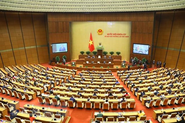 Chủ tịch Quốc hội Vương Đình Huệ phát biểu khai mạc Kỳ họp bất thường thứ nhất, Quốc hội khóa XV.