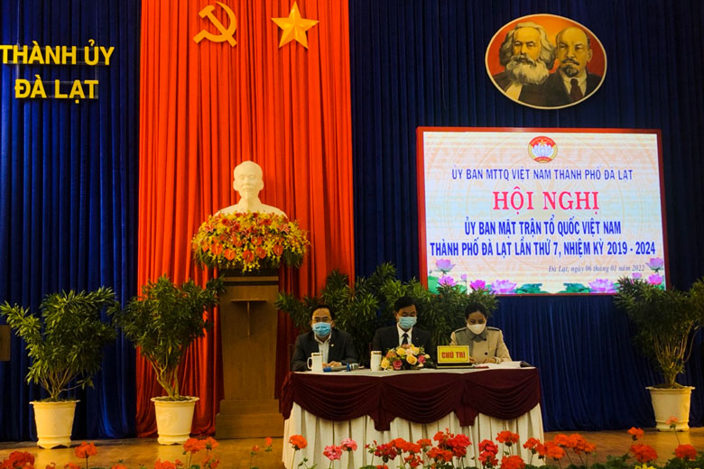 Đà Lạt: Hội nghị Ủy ban MTTQ thành phố lần thứ VII, khóa X, nhiệm kỳ 2019 - 2024