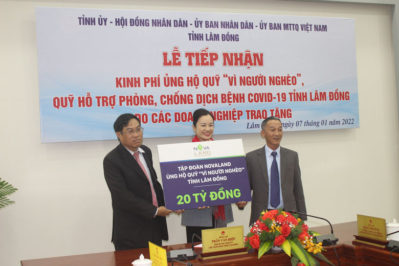 Tập đoàn Novaland ủng hộ Qũy