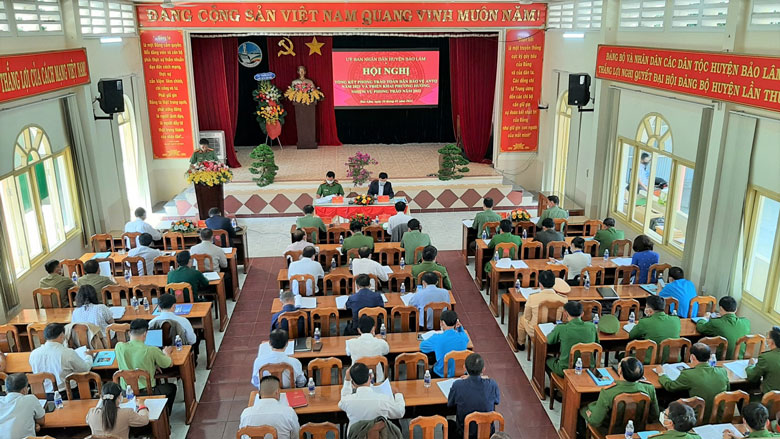 Bảo Lâm tổng kết phong trào toàn dân bảo vệ an ninh Tổ quốc