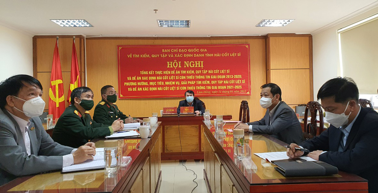Tổng kết Đề án tìm kiếm, quy tập hài cốt liệt sĩ và Đề án xác định hài cốt liệt sĩ còn thiếu thông tin giai đoạn 2013 – 2020