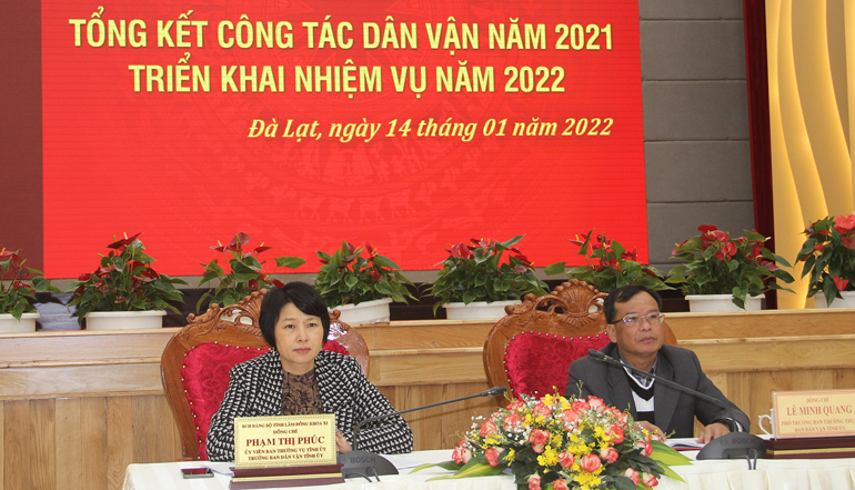 Các đồng chí chủ trì Hội nghị