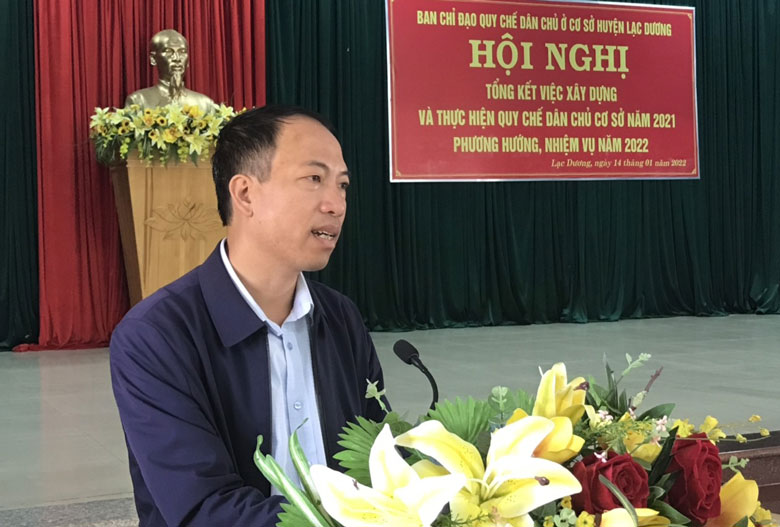 Lạc Dương: Tổng kết công tác thực hiện quy chế dân chủ ở cơ sở năm 2021