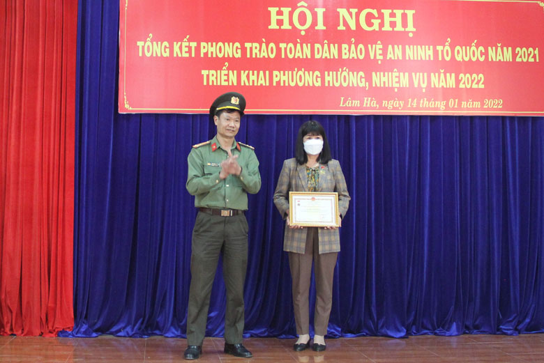 Lâm Hà: Tổng kết phong trào toàn dân bảo vệ an ninh tổ quốc năm 2021