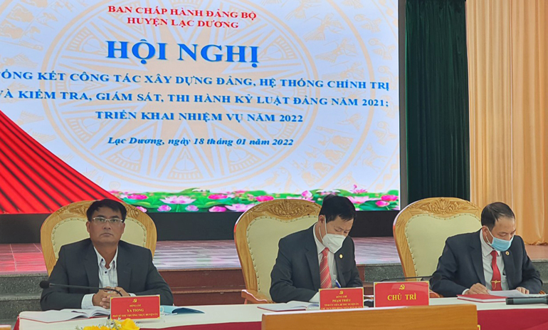 Lạc Dương: Tổng kết công tác xây dựng Đảng và hệ thống chính trị năm 2021