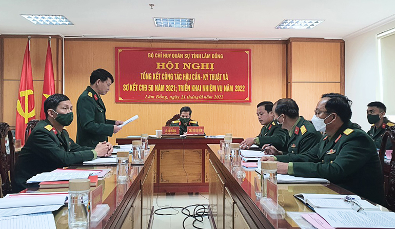 Hội nghị tổng kết công tác hậu cần kỹ thuật và sơ kết Cuộc vận động 50