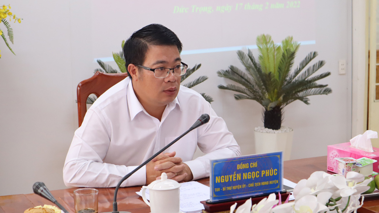 Thường trực Huyện ủy Đức Trọng làm việc về công tác tổ chức xây dựng Đảng