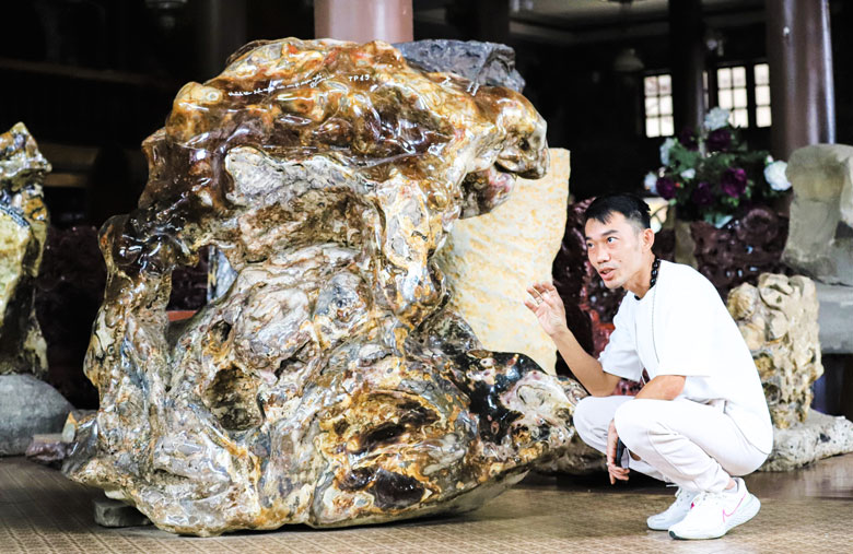 Một tác phẩm đá bán quý độc đáo được bảo tồn tại Bảo tàng đá Hoa Tài Ngọc Châu