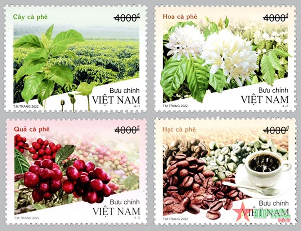 Phát hành tem quảng bá cây càphê có sử dụng công nghệ in mùi hương