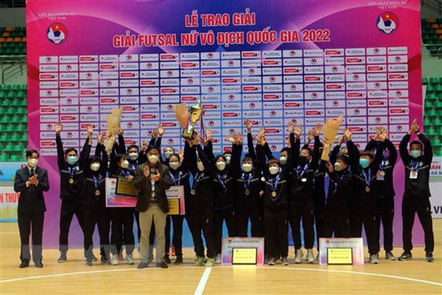 Futsal nữ Thái Sơn Nam giành ngôi vô địch mùa giải đầu tiên