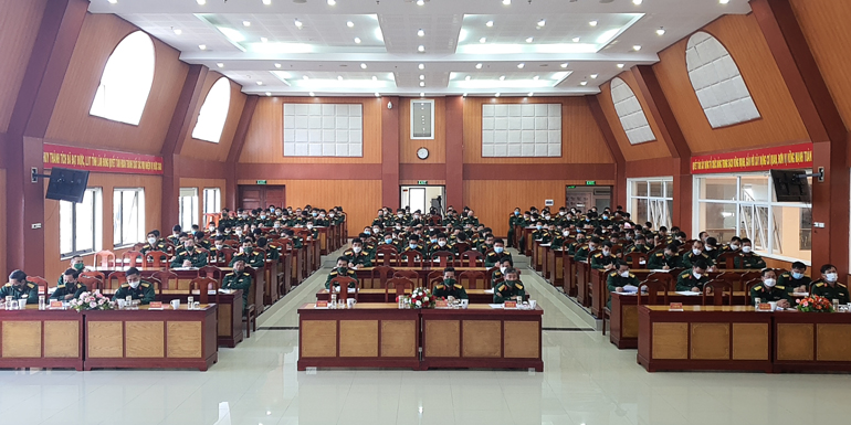 Bộ CHQS tỉnh tổ chức học tập chính trị trong toàn lực lượng