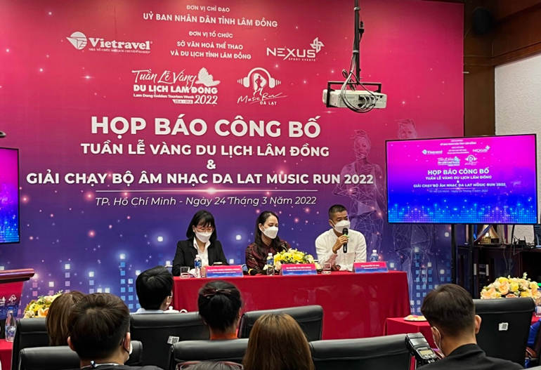 Họp báo Tuần lễ Vàng Du lịch Lâm Đồng tại TP Hồ Chí Minh
