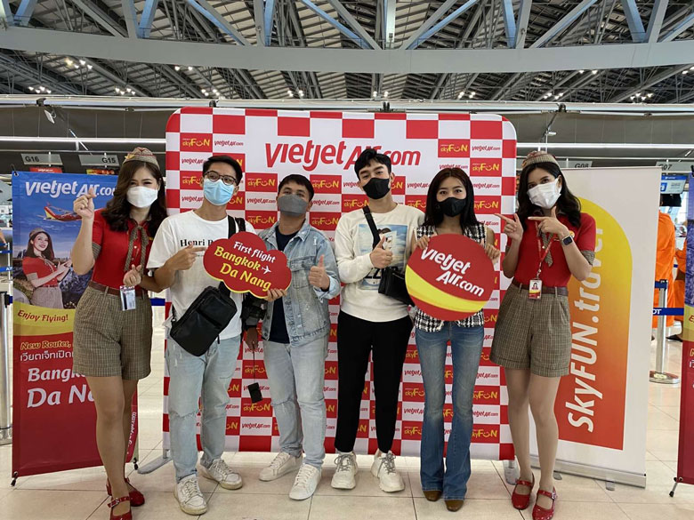 Vietjet khôi phục đường bay quốc tế đầu tiên giữa Đà Nẵng và Thái Lan, đón đầu phục hồi du lịch quốc tế khu vực