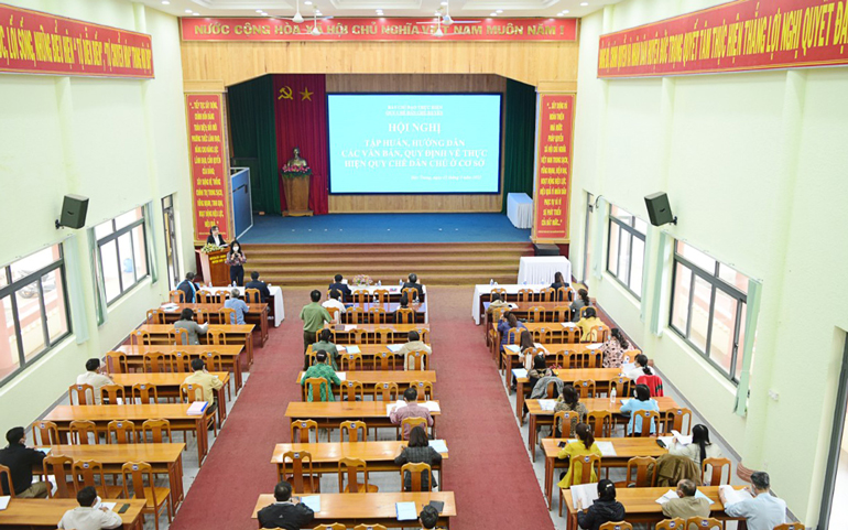 Đức Trọng: Tập huấn quy chế dân chủ ở cơ sở năm 2022