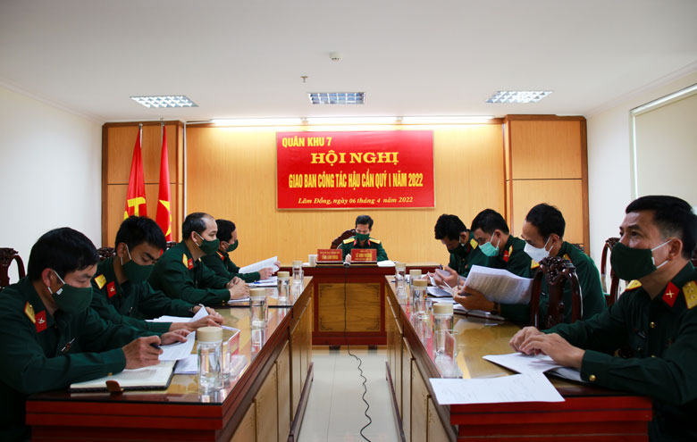 Bộ Tư lệnh Quân khu 7 giao ban công tác hậu cần Quý I