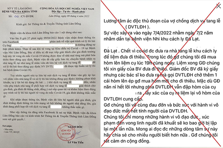 Cảnh báo thông tin sai sự thật về xử lý thi hài người chết vì Covid-19