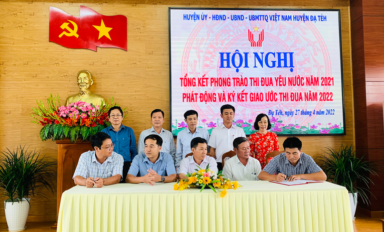 Các đơn vị ký kết thi đua yêu nước