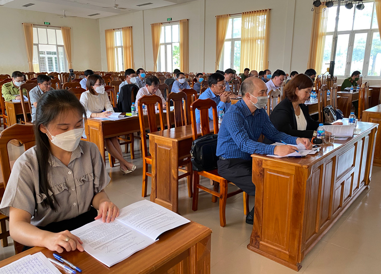 Tập huấn nâng cao năng lực nghiệp vụ cho báo cáo viên pháp luật cấp huyện