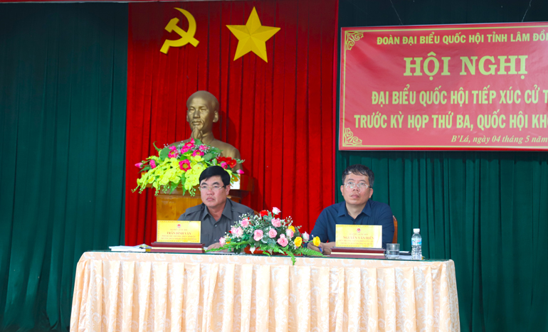 Đoàn ĐBQH Lâm Đồng tiếp xúc với cử tri huyện Bảo Lâm