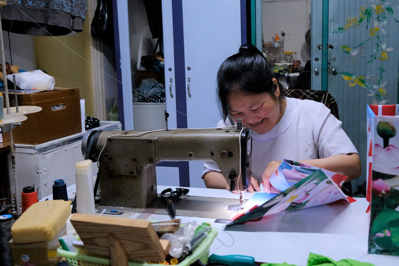 Giỏ xách tái chế của phụ nữ Phường 3