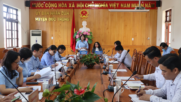 Đoàn Thanh tra của Ban Tôn giáo Chính phủ làm việc với huyện Đức Trọng